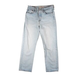Levis Jeans Womens 26x26 Blue‎ BIG E Denim Light Wash Mid to High Rise Button Up